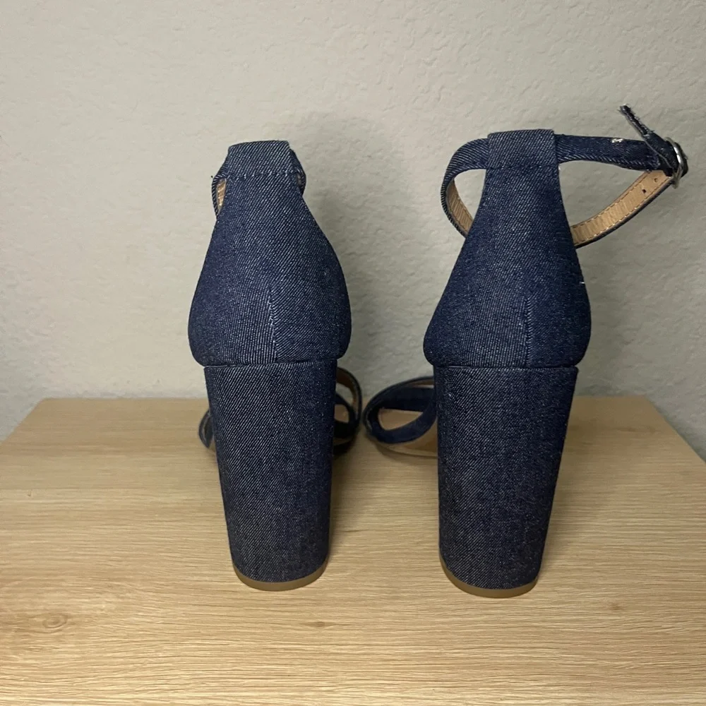 Brash Denim Blue Heels - Picture 5 of 10